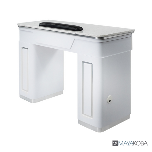 NAPA Manicure Table White/Silver by Mayakoba